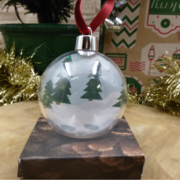 La boule de Noël pour décorer le sapin est une chouette idée de cadeau à offrir ou à s'offrir. 