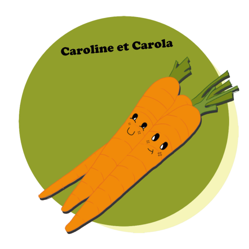 Caroline et Carola sont les petites jumelles timides de la botte de carotte. D’ailleurs, je ne vous parlerais pas de leur petite sœur Cassy qui se cache sans arrêt derrière ses grandes sœurs.