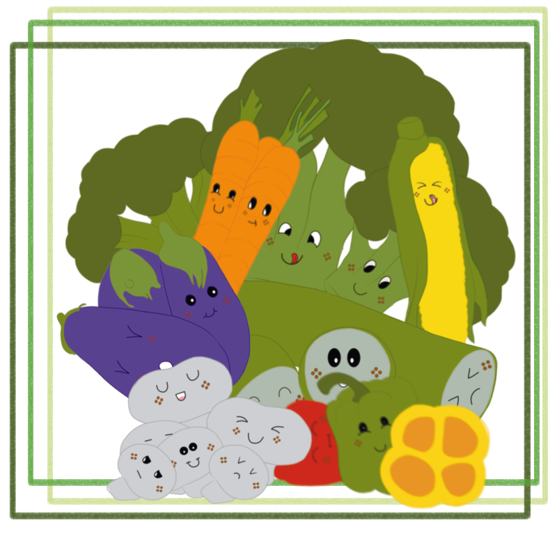La famille des légumes en #foodillustration