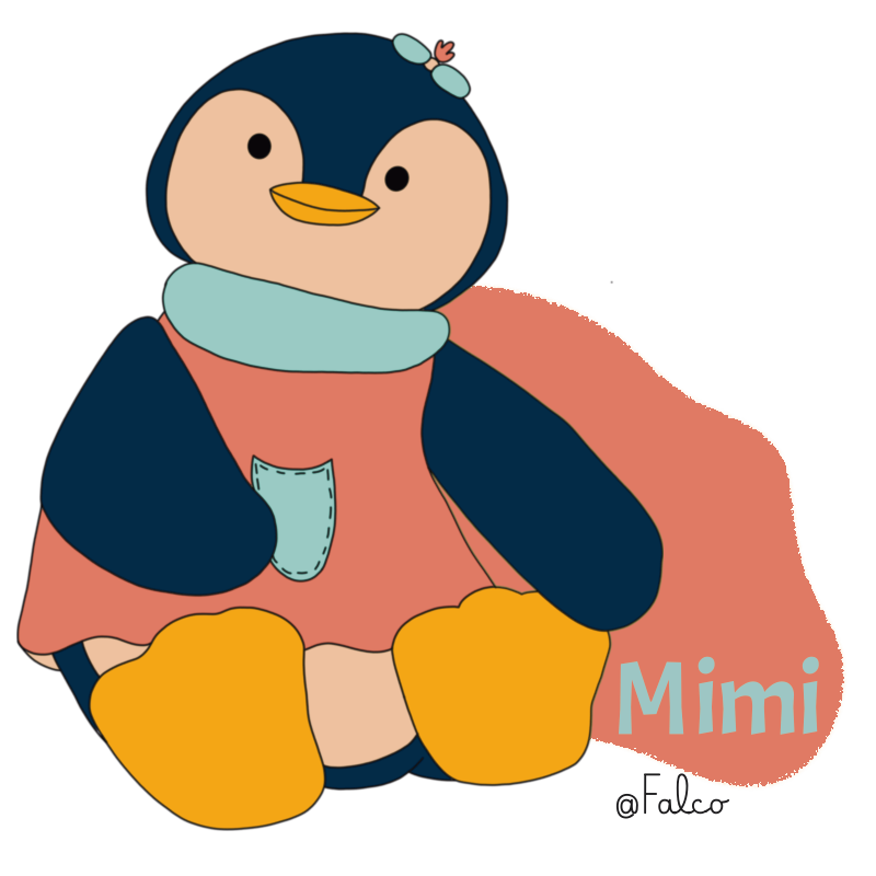 Mimi le pingouin qui rêve de découvrir le monde pour rencontrer les animaux.