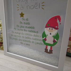 Cadre – Chez nous à noël …