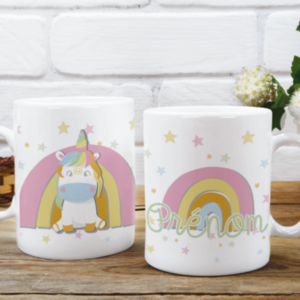 Mug – Licorne avec prénom