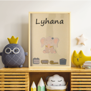 Affiche naissance – Phanty et Nana