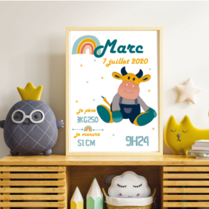 Affiche naissance – Mimi et Tory