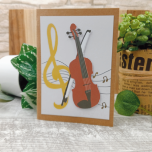 Carte – Anniversaire violon