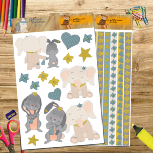 Planche de stickers – Phanty et Nana