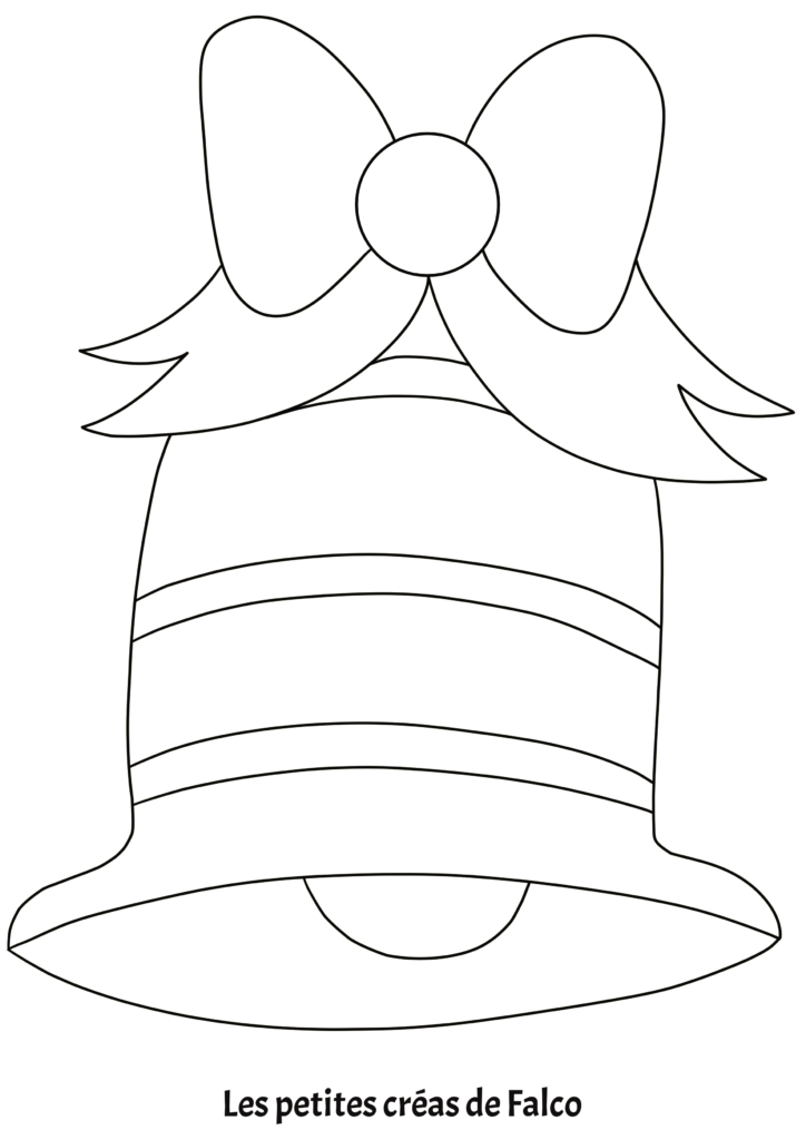 Coloriage cloche de Pâques gratuit