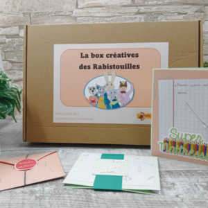 Box créative – 3 cartes – Merci maitresse