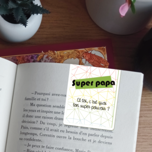 Marque page aimanté pour un super papa