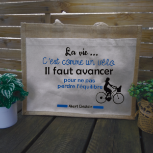 Sac cabas – La vie c’est comme un vélo