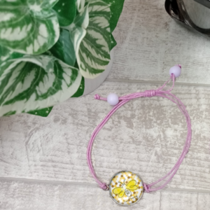 Bracelet cabochon – Bee Happy