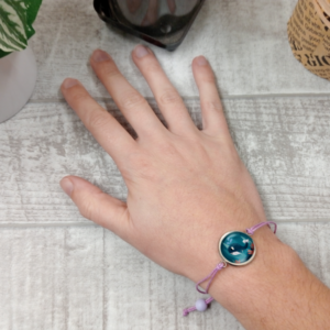 Bracelet cabochon – Baleine enfantine